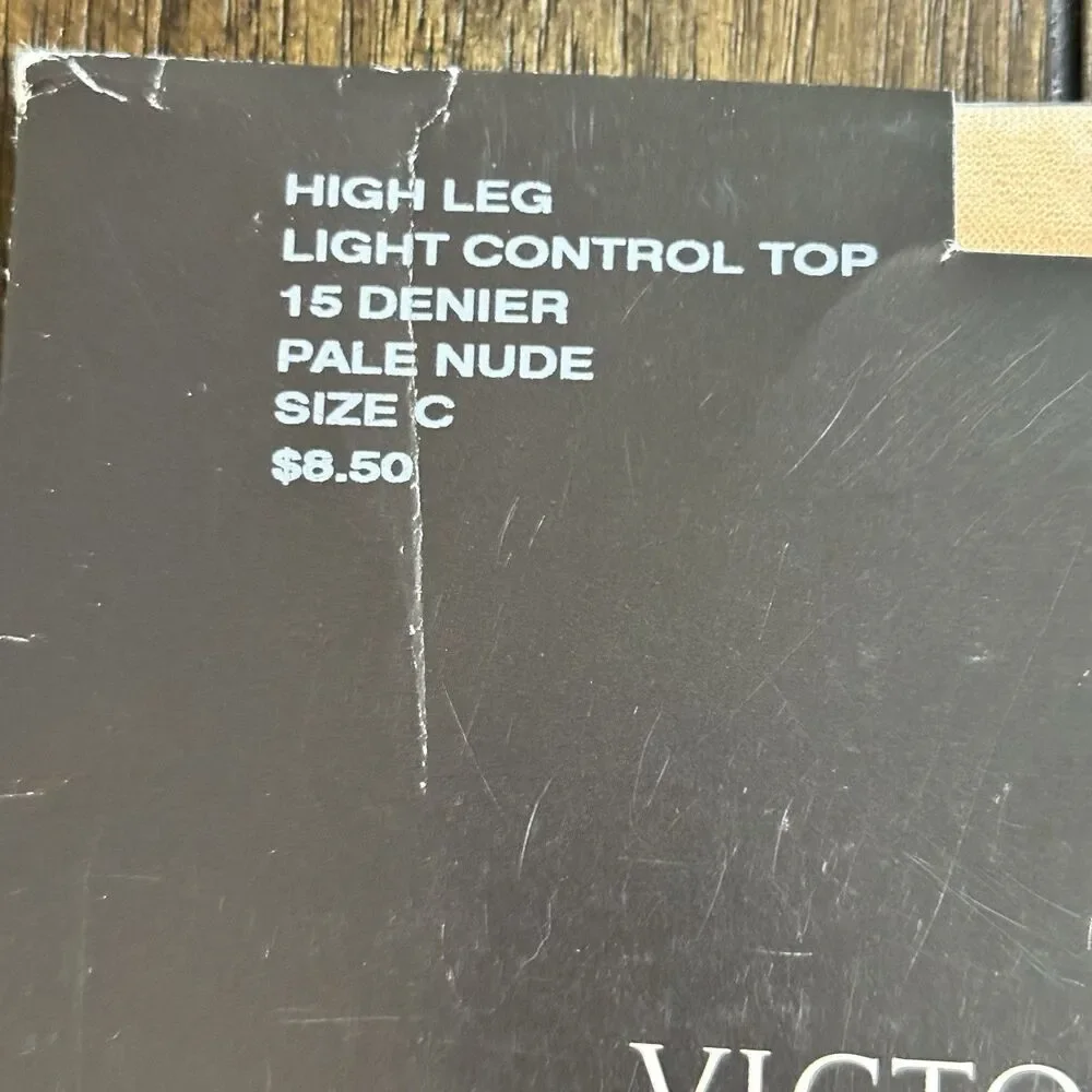 Victoria's Secret Body By Victoria High Leg Light Control Top Size C Pale Nude